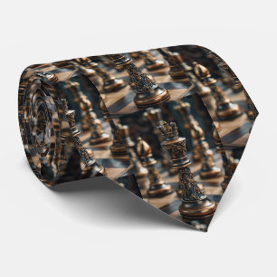 Corbata Piezas de Ajedrez Juego de Ajedrez 