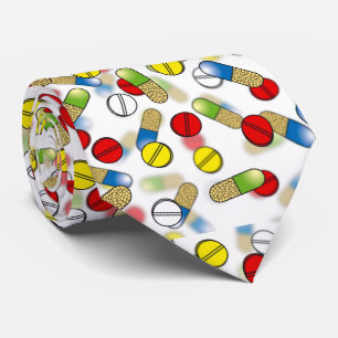 Corbata Píldoras que caen
