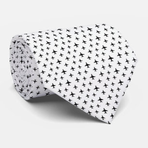 Corbata Pilot Faux Silk Estilo de diseñador de microavio