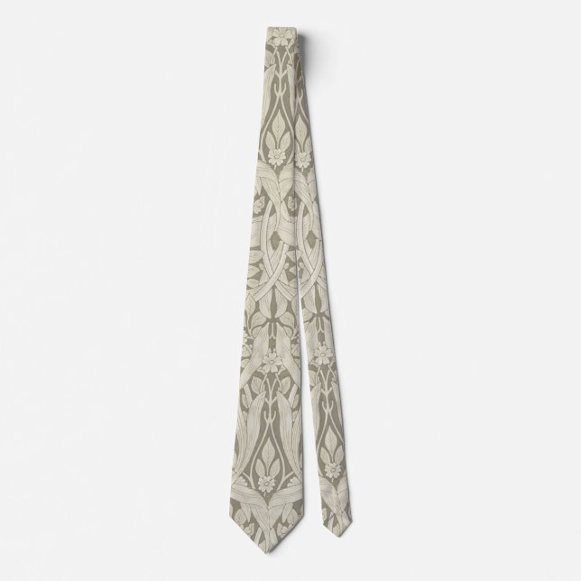 Corbata Pimpernel Ivory, William Morris (Anverso)