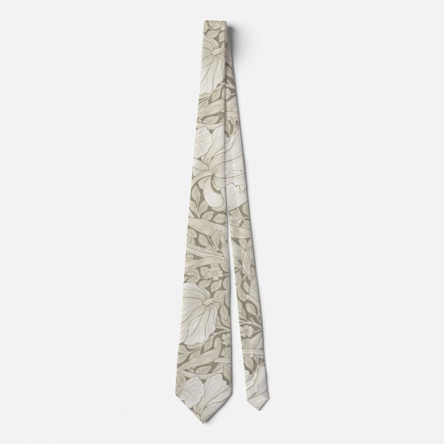 Corbata Pimpernel Ivory, William Morris (Anverso)