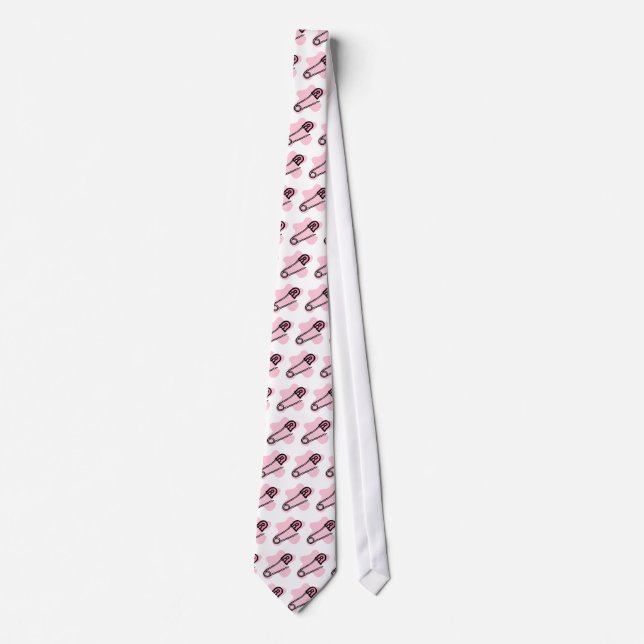 Corbata Pin rosado del pañal (Anverso)