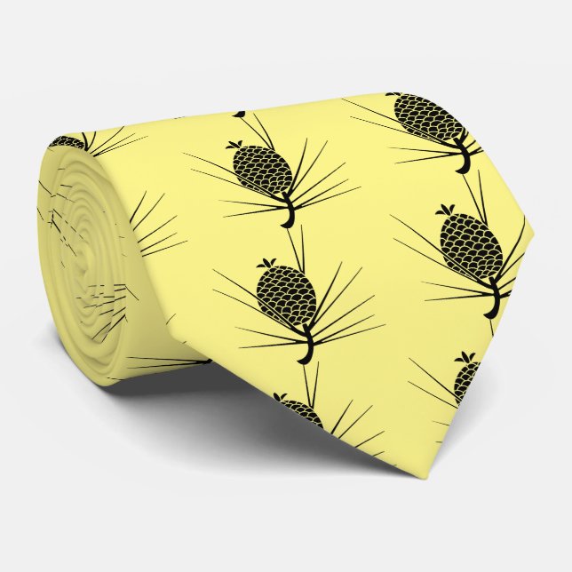 Corbata piña de pino con hojas (Enrollado)