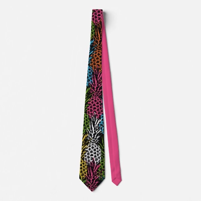 Corbata Piña Salvaje y Dulce (Anverso)