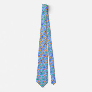 Corbata Piñas. Pintar. Fiesta.