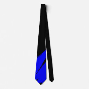 Corbata Pincel azul fondo negro moderno
