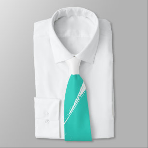 Corbata Pincel turquesa fondo blanco moderno