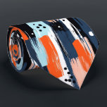 Corbata Pinceles de Naranja azul Patrón abstracto<br><div class="desc">Añada un toque de color vibrante a su armario con los pinceles del Naranja azul Patrón de pinceles Abstracto de la punta del cuello. Este diseño atrevido y artístico combina tonos azules y naranjas en un cautivador patrón de pinceles, convirtiéndolo en el accesorio perfecto para un boda, un evento de...</div>