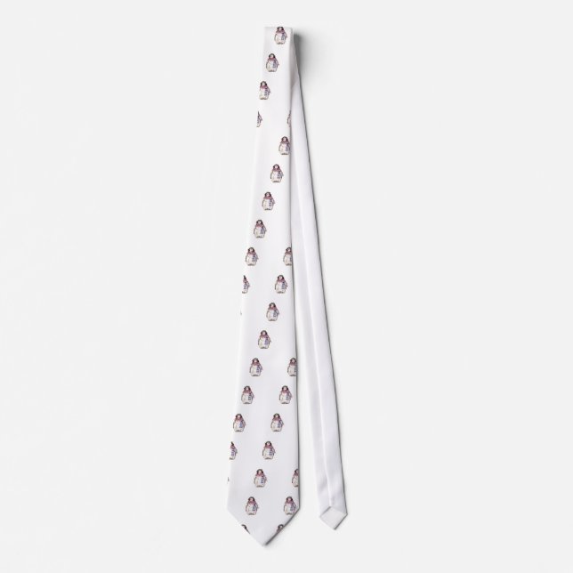 Corbata Pingüino bebé en pañuelo (Anverso)