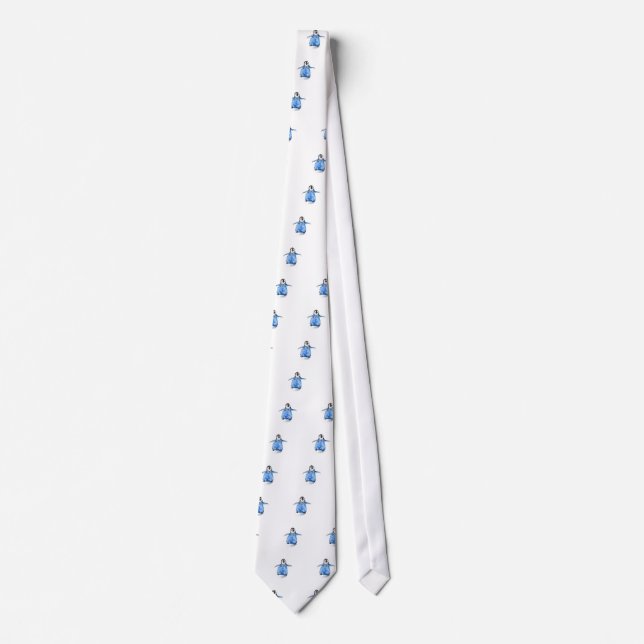 Corbata Pingüino bebé en suéter (Anverso)