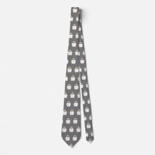 Corbata Pingüino blanco