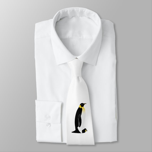Corbata Pingüino con su bebé (Atado)