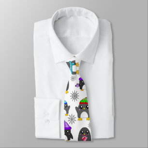 Corbata Pingüinos de Invierno