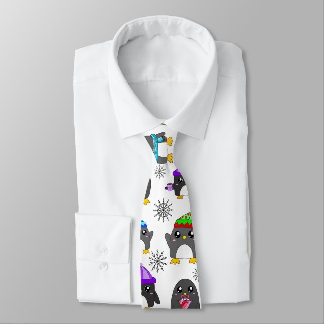 Corbata Pingüinos de Invierno (Atado)