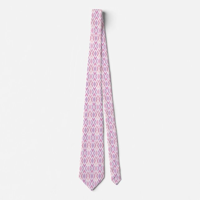 Corbata Pink Argyle (Anverso)
