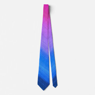 Corbata Pink caliente a Ombré azul