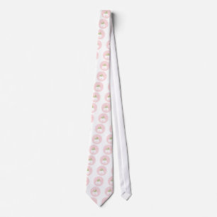 Corbata Pink pastel wedding bells