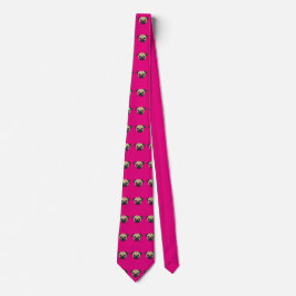 Corbata Pink Pug Tie