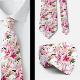 Corbata Pink Stargazer Lily Lilies