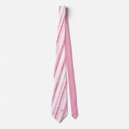 Corbata Pink Stripes Christmas Neck Tie