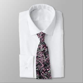 Corbata Pink Swirls Fractal