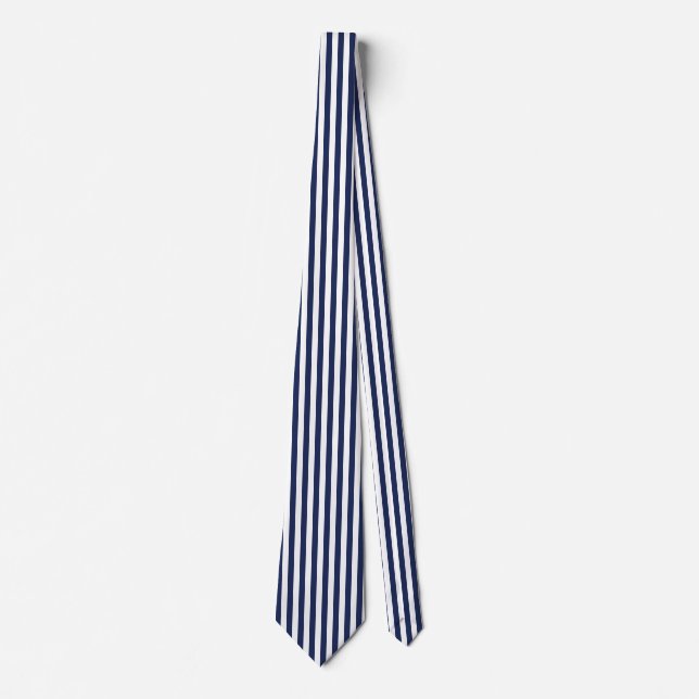 Corbata Pinstripe Tie de la Marina (Anverso)