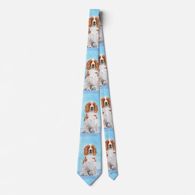 Corbata Pintado español de Springer galesa - Arte de perro (Anverso)