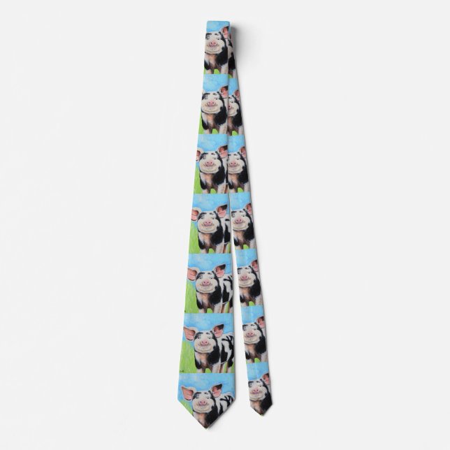 Corbata Pintado feliz de Cerdito (Anverso)