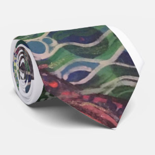 Corbata Pintura aborigen de la hierba marina