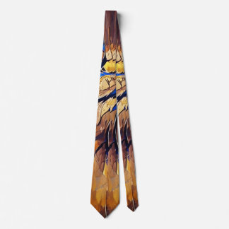 Corbata Pintura abstracta en colores cálidos