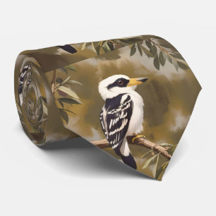 Corbata Pintura australiana de Kookaburra,