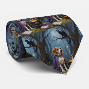 Corbata Pintura caprichosa de Halloween de perro Beagle