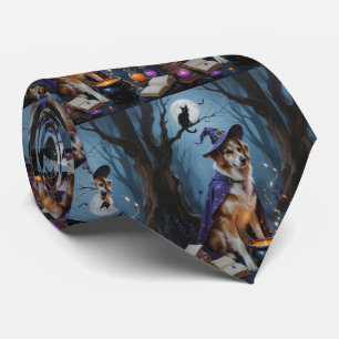 Corbata Pintura caprichosa de Halloween del pastor de Anat