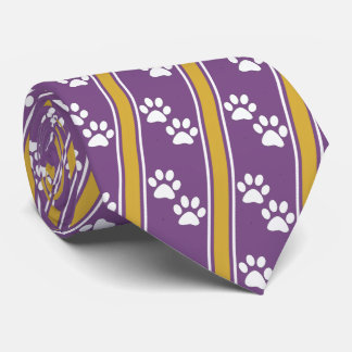 Corbata Pintura de animal blanca Imprime Necktie Deportiva