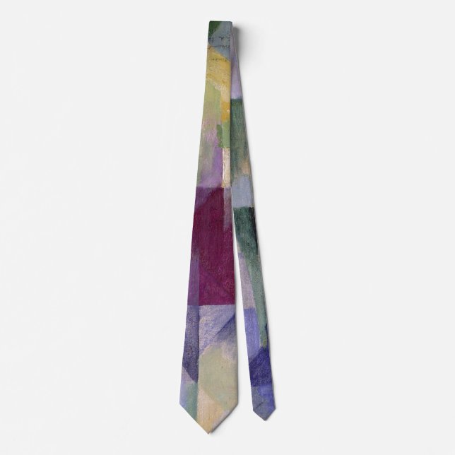 Corbata Pintura de arte abstracta de carácter clásico de r (Anverso)
