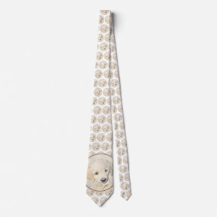 Corbata Pintura de cachorro de Golden Retriever - Arte ori