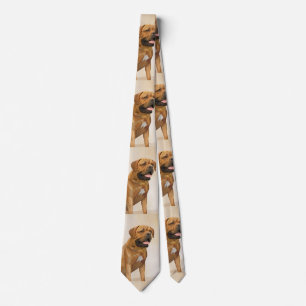 Corbata Pintura de Dogue de Burdeos - Arte de perro origin