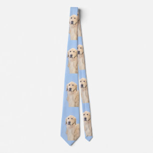 Corbata Pintura de Golden Retriever - Arte de perros origi