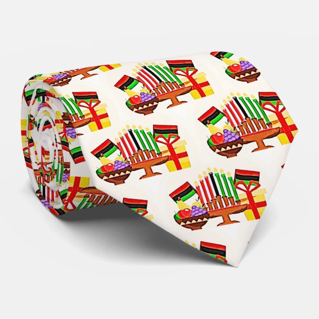 Corbata Pintura de la mesa de Kwanzaa (Enrollado)