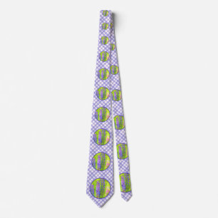 Corbata Pintura de Lupine - Arte original de las flores