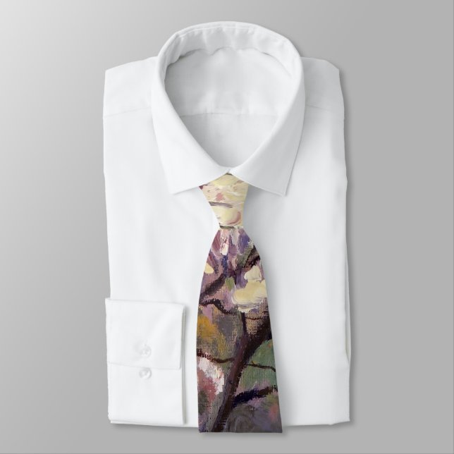 Corbata Pintura de manzanos en flor (Atado)