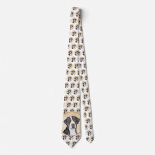 Corbata Pintura de perro de la montaña suiza - Arte origin