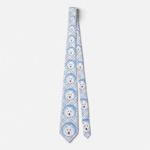 Corbata Pintura de pimienta de Samoyed - Arte Perro Origin