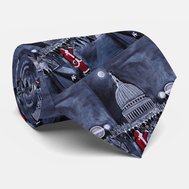 Corbata Pintura de Santa en Londres de Alfred Fox (Enrollado)