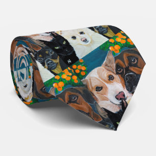 Corbata Pintura de selfie de mascota por Alfred Fox
