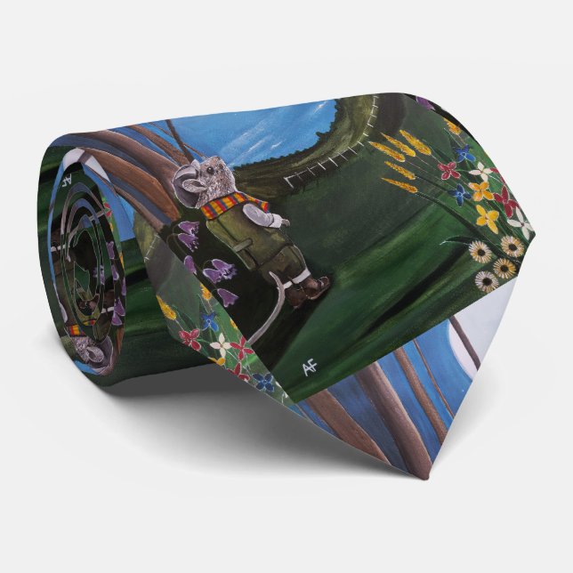 Corbata Pintura Deseando en la Luna de Alfred Fox (Enrollado)