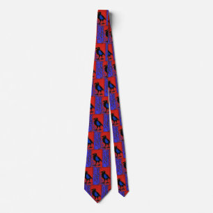 Corbata Pintura raven negra