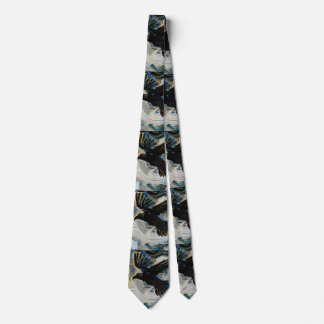 Corbata Pintura raven negra