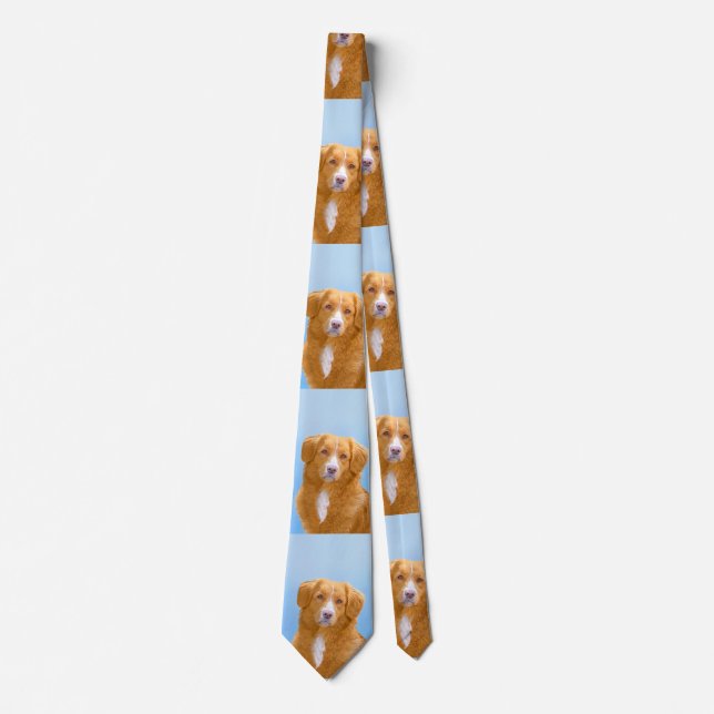 Corbata Pintura tocante del perro del perro perdiguero del (Anverso)