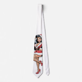 Corbata Pinup Santa Babe